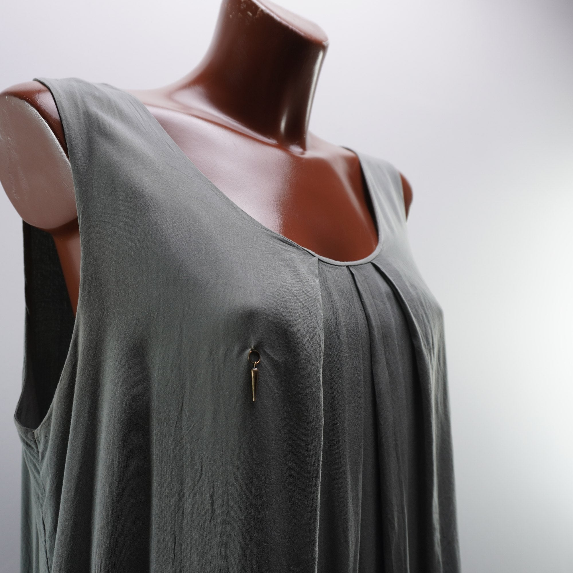 Vestido Italian Style para Mujer Usado - Caqui, XL