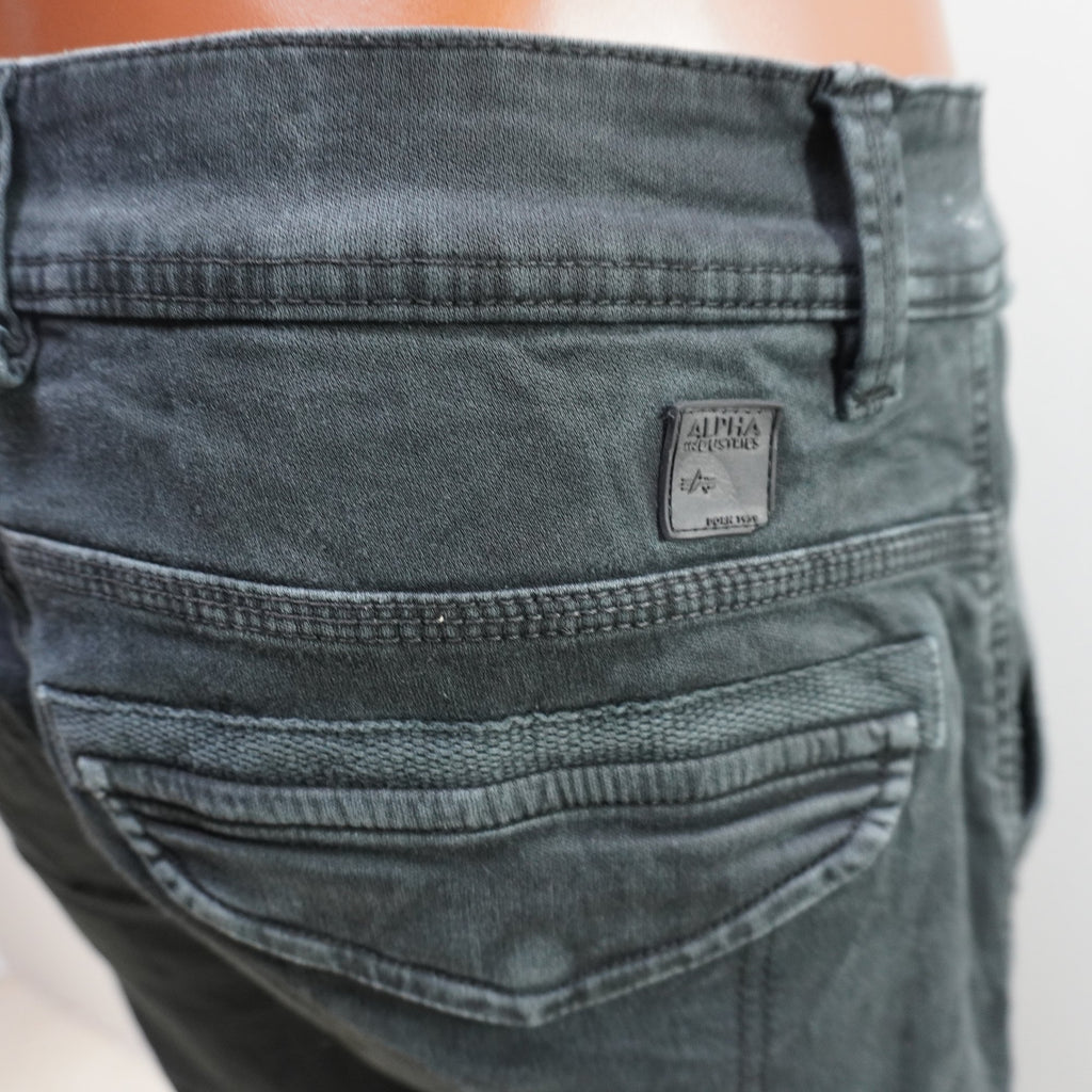 Pantalones para Correr Alpha Industries para Hombre - Negros, L, Usados en Muy Buen Estado