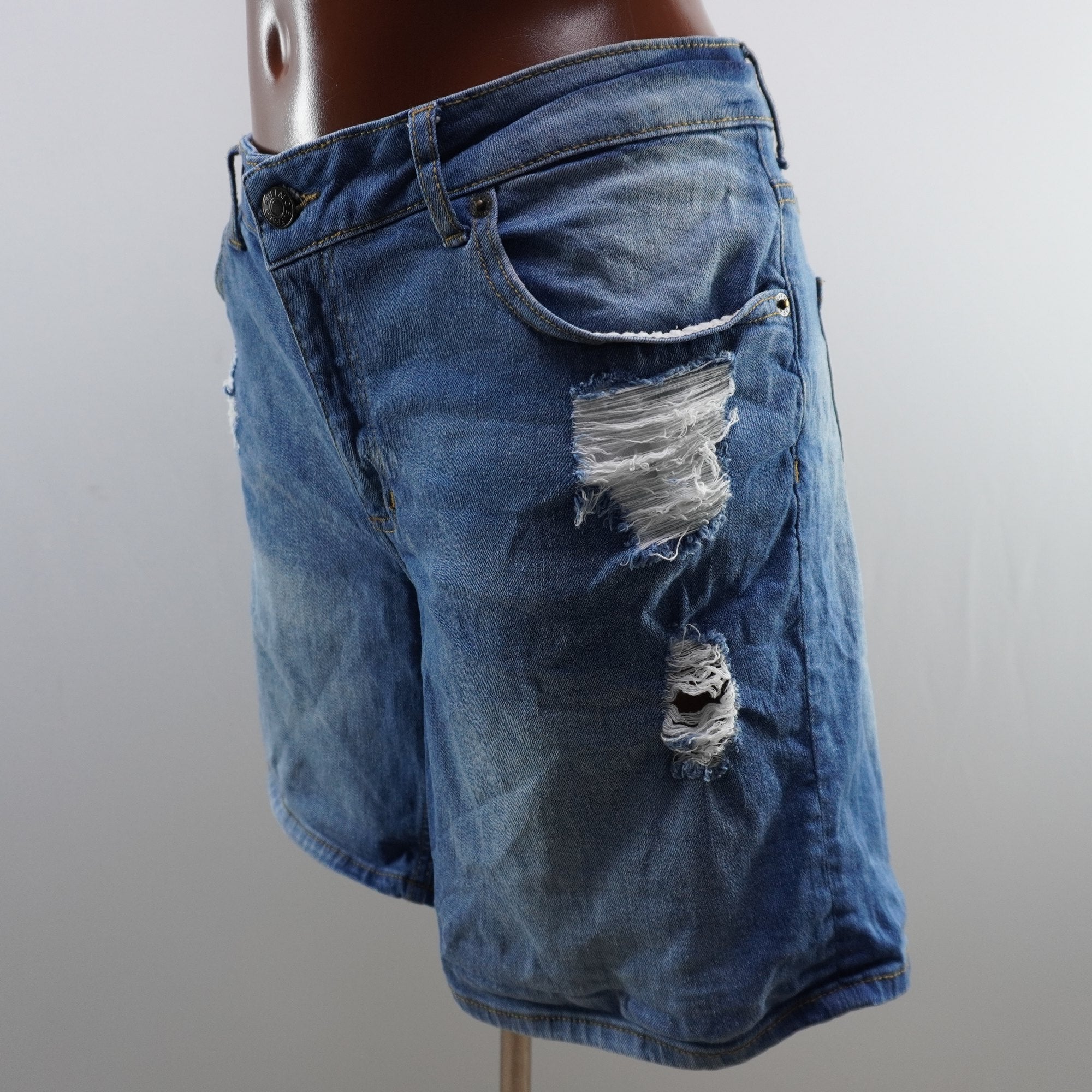 Pantalones Cortos Vaqueros Buffalo para Mujer en Azul - L, Usados en Muy Buen Estado