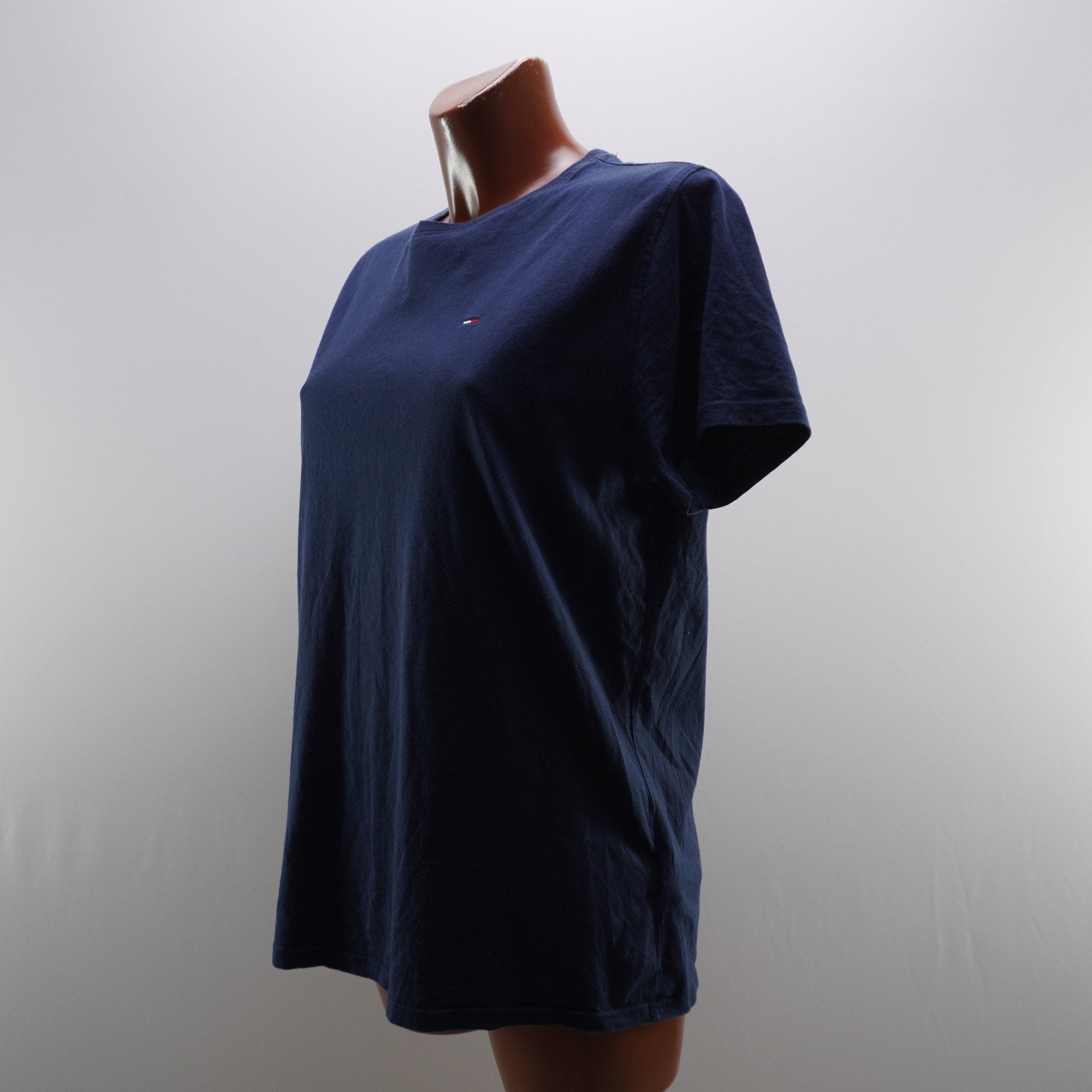 Camiseta de Manga Corta Tommy Hilfiger para Mujer Usada - Azul Marino, M