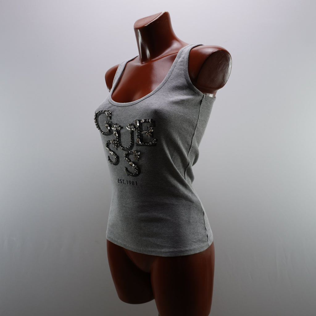 Camiseta Guess para Mujer Usada - Gris, S