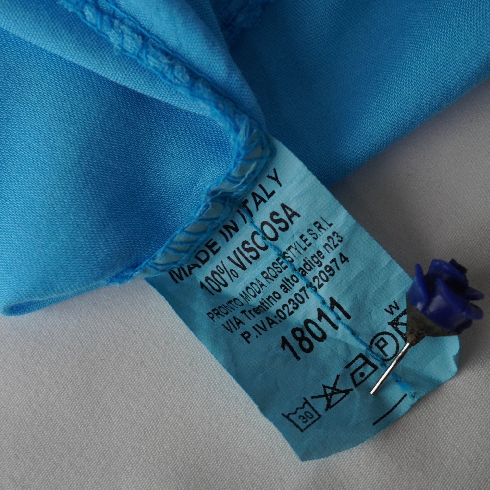 Vestido Italian Style para Mujer Usado - Azul, XL