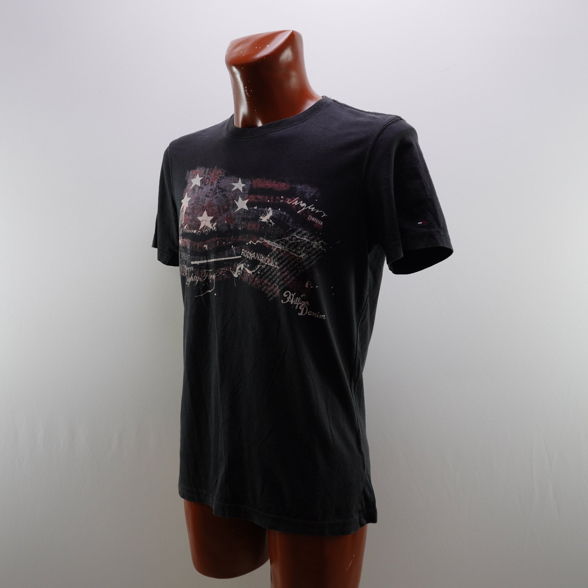 Camiseta Tommy Hilfiger para Hombre Usada - Negra, M