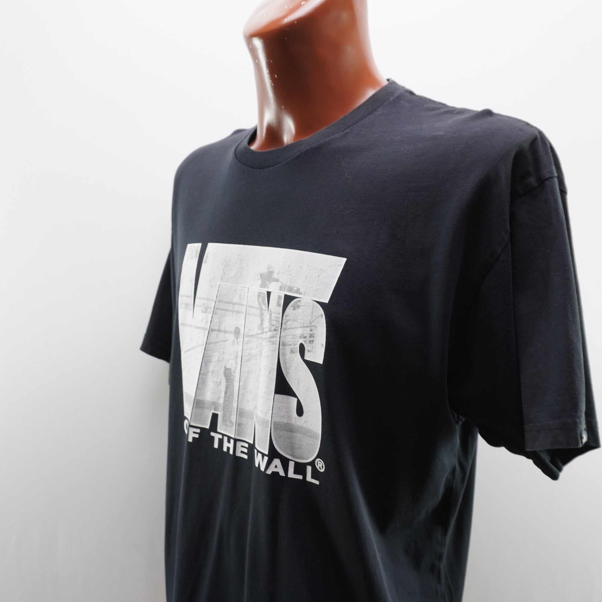 Camiseta Vans para Hombre Usada - Negra, XL