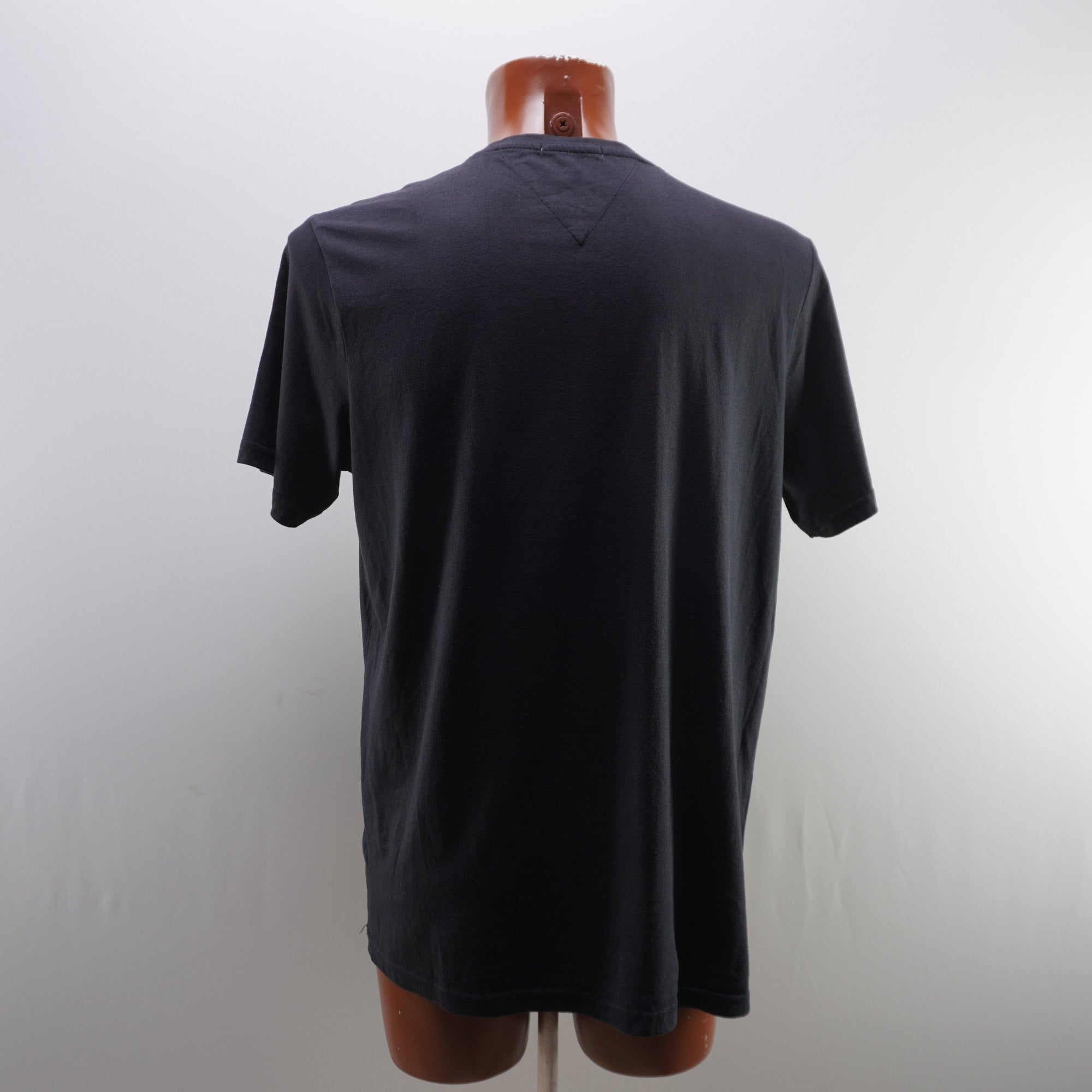 Camiseta de Manga Corta Tommy Hilfiger para Hombre Usada - Negra, XXL
