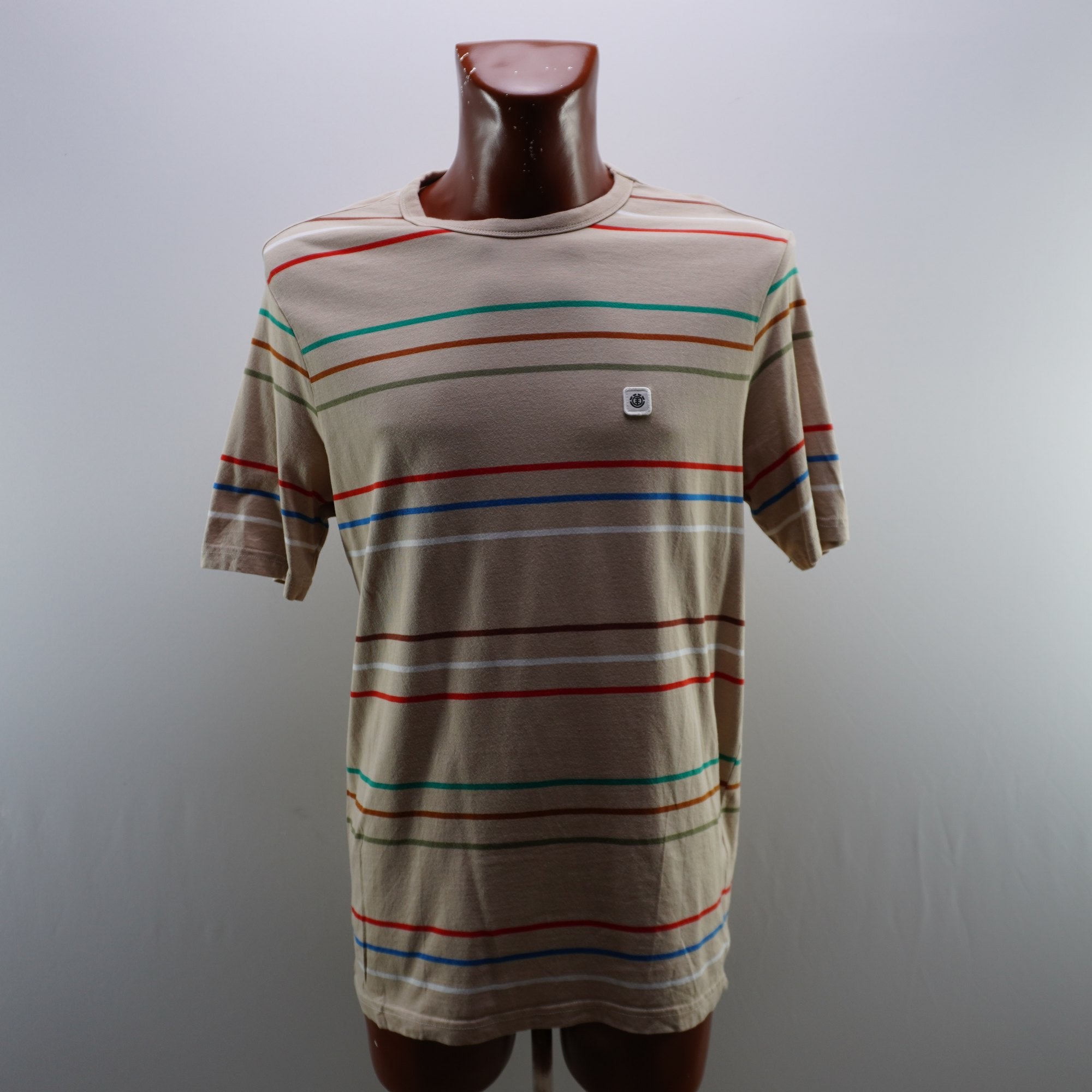 Camiseta de Manga Corta Multicolor para Hombre - Talla L, Usada en Muy Buen Estado