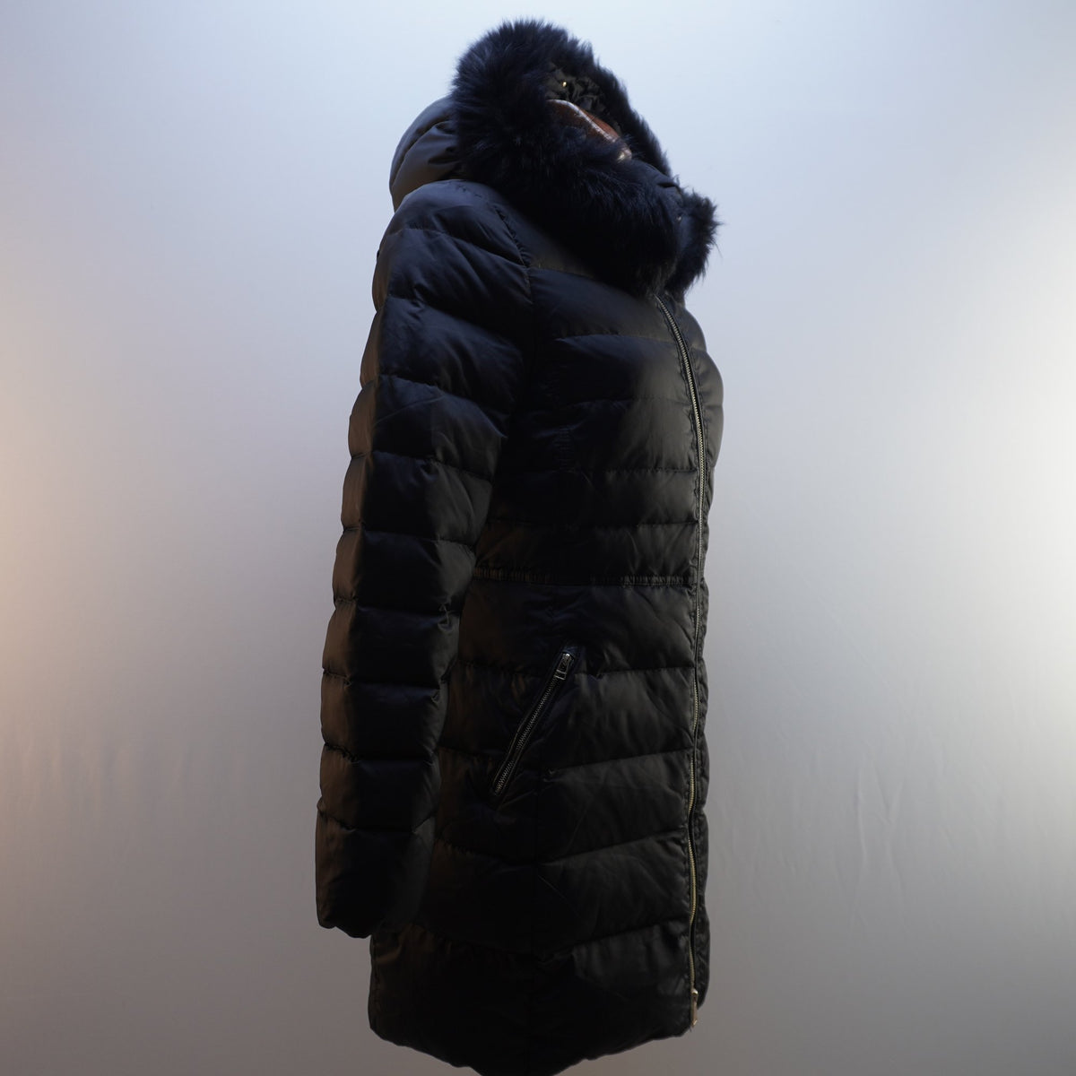 Parka Massimo Dutti para Mujer Usada - Negra, Pequeño (S)