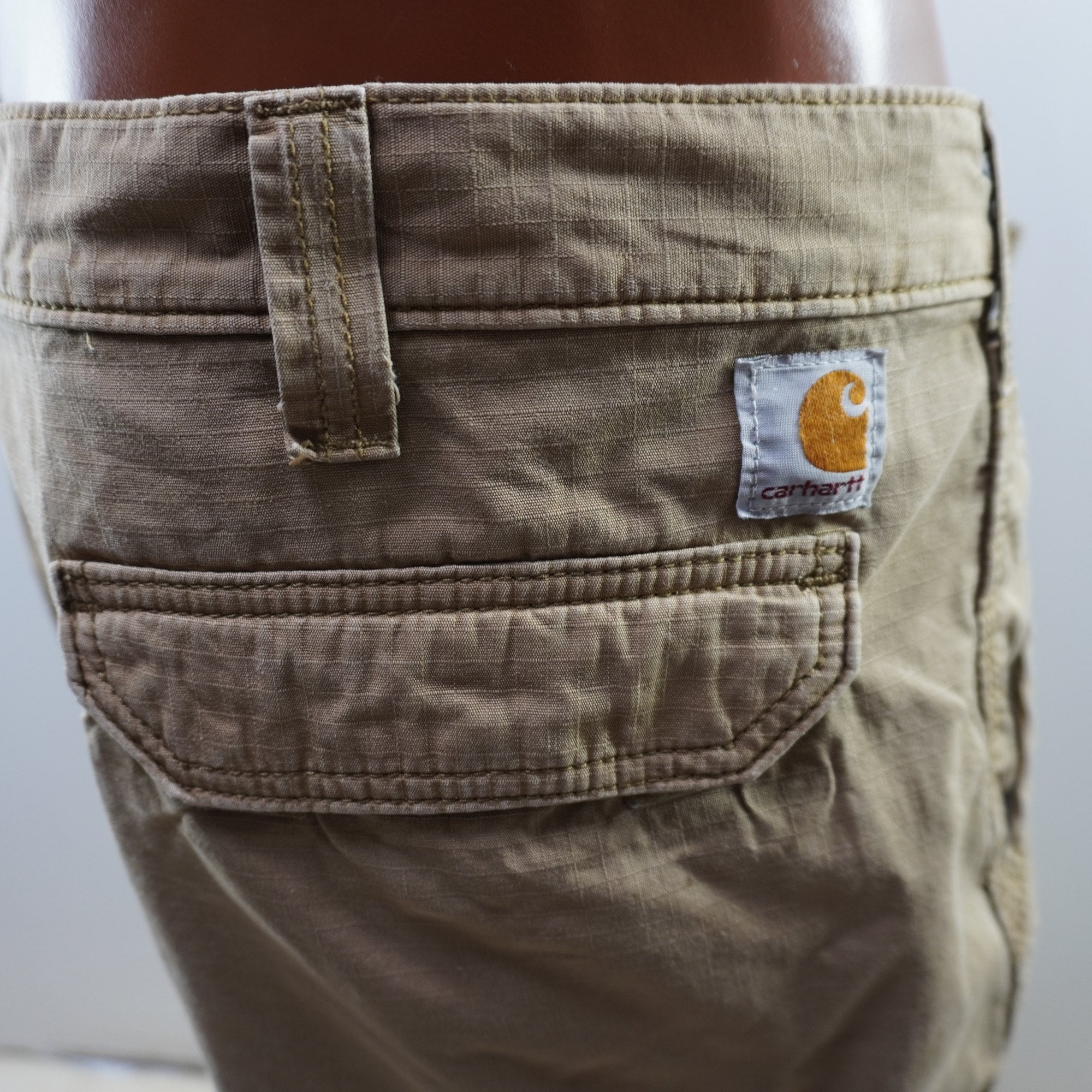 Pantalones Cortos Vaqueros Carhatt para Hombre Usados - Beige, XXL