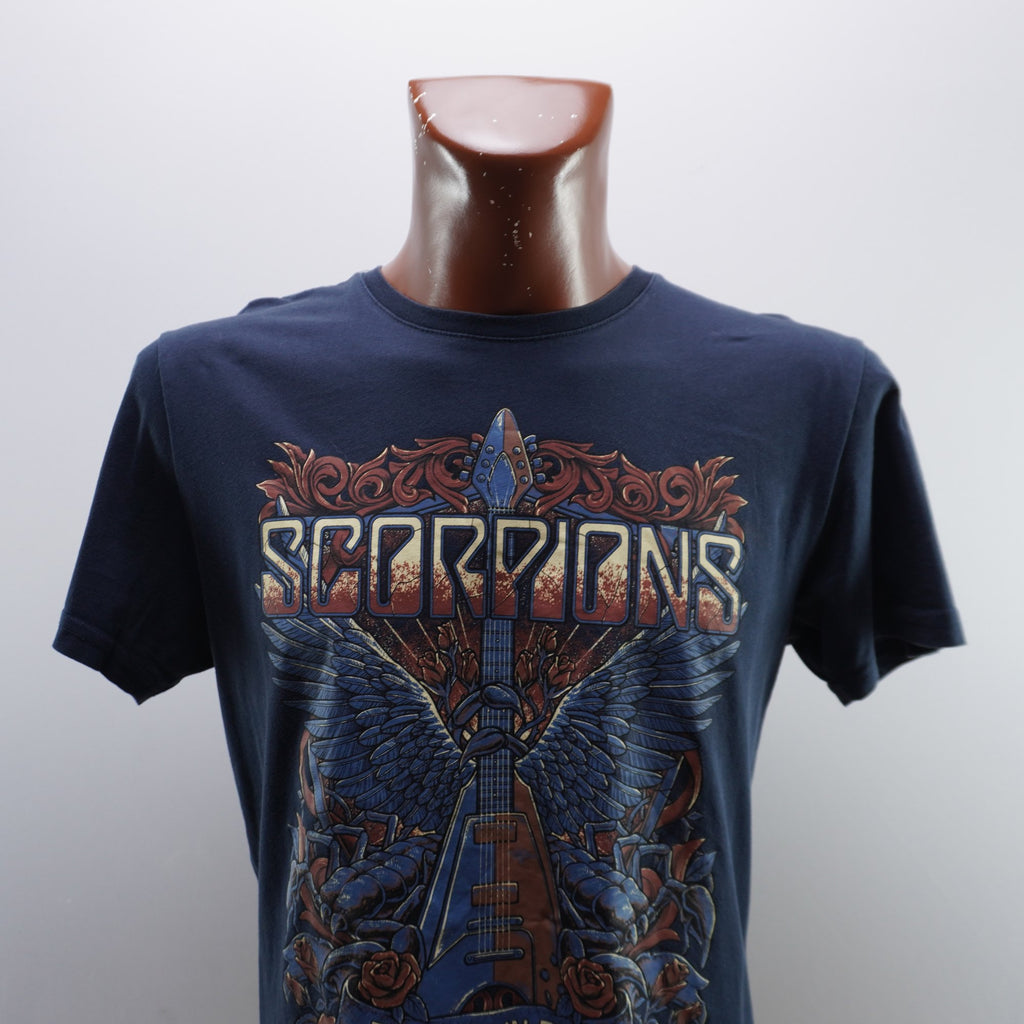 Camiseta Scorpions para Hombre Usada - Azul, M