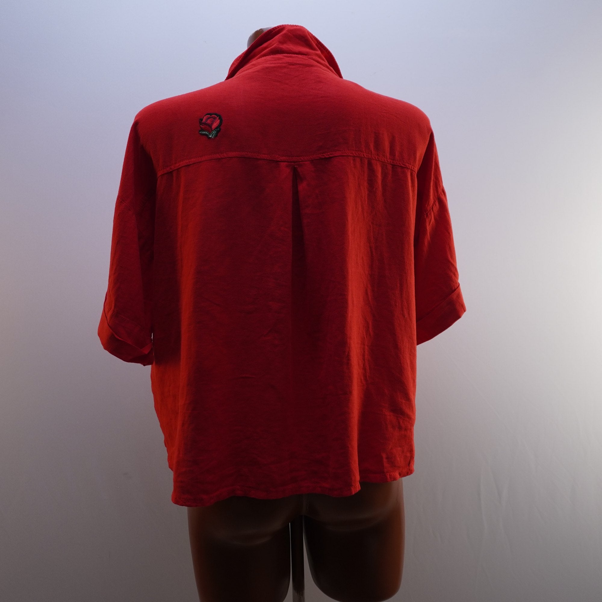 Camisa Henley Zara para Mujer Usada - Roja, M