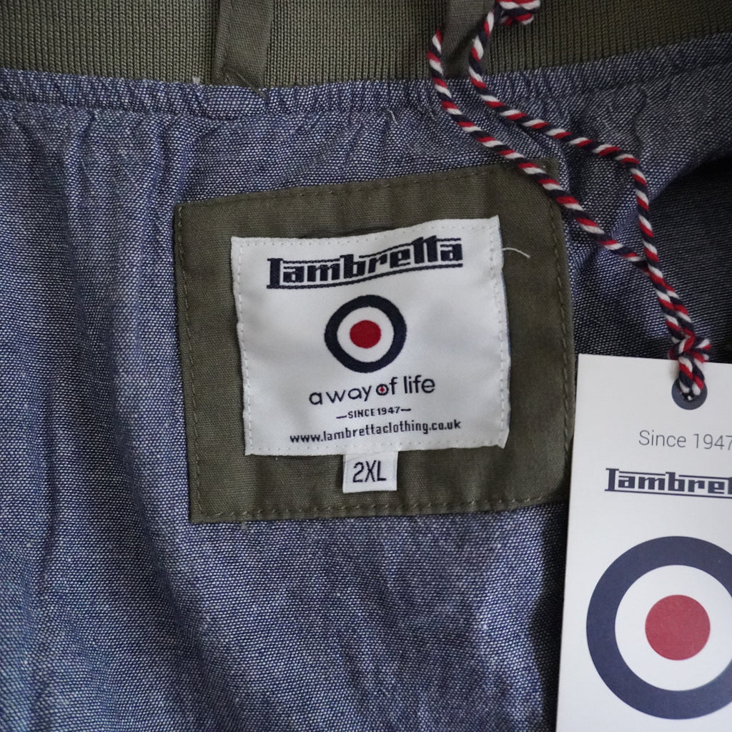 Chaqueta Bomber Lambretta para Hombre Usada - Beige, XXL