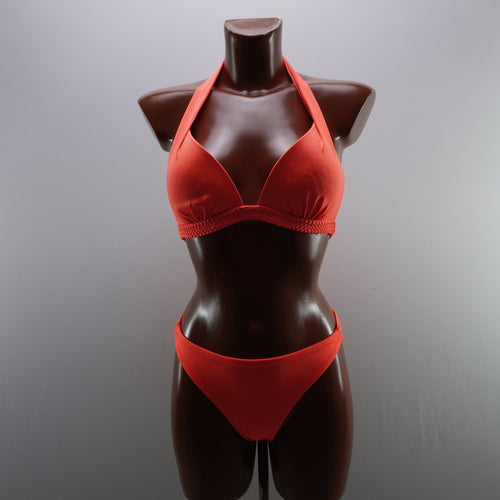 Vestido de baño Oysho mujer naranja talla M