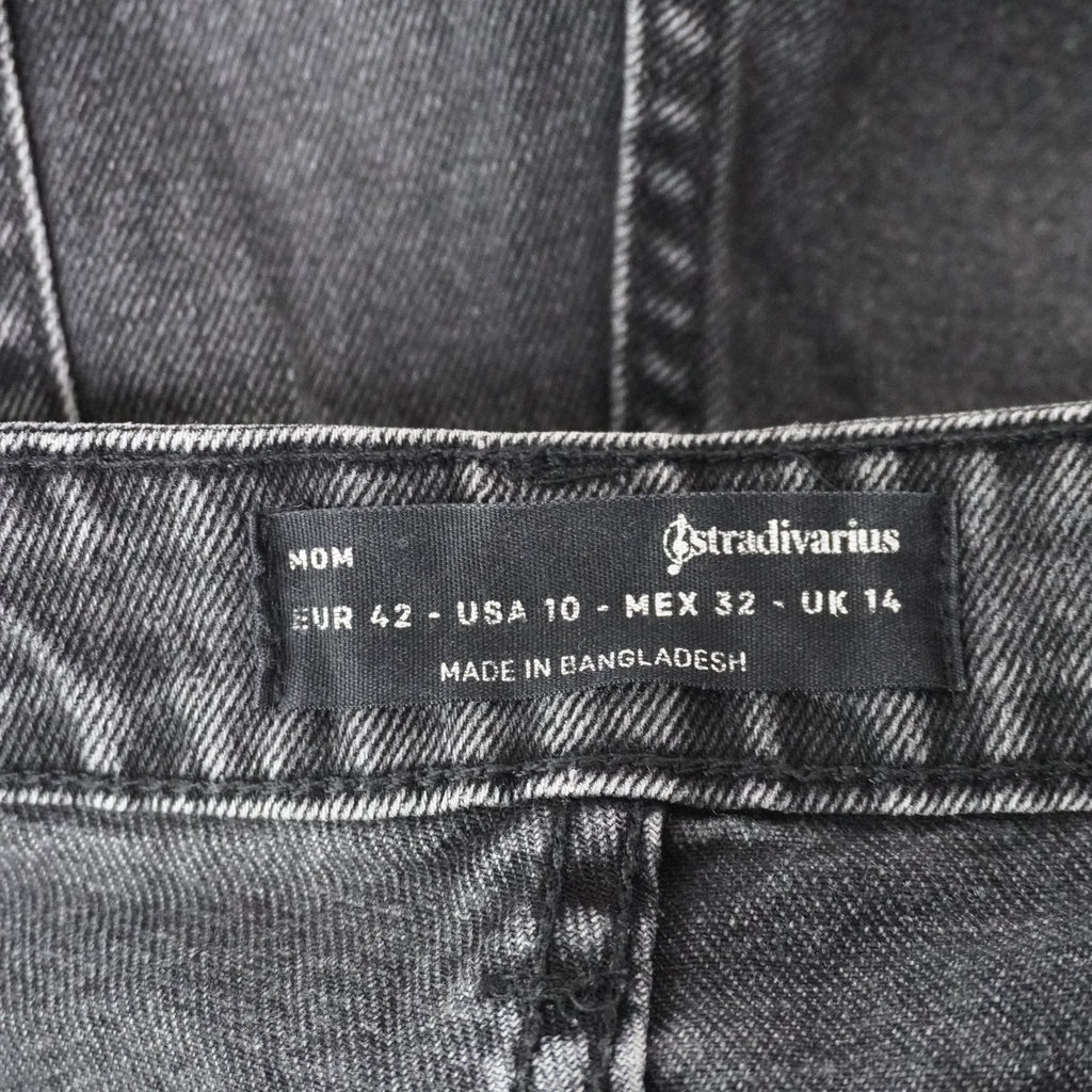 Pantalones Cortos Vaqueros Stradivarius para Mujer Usados - Negros, XL