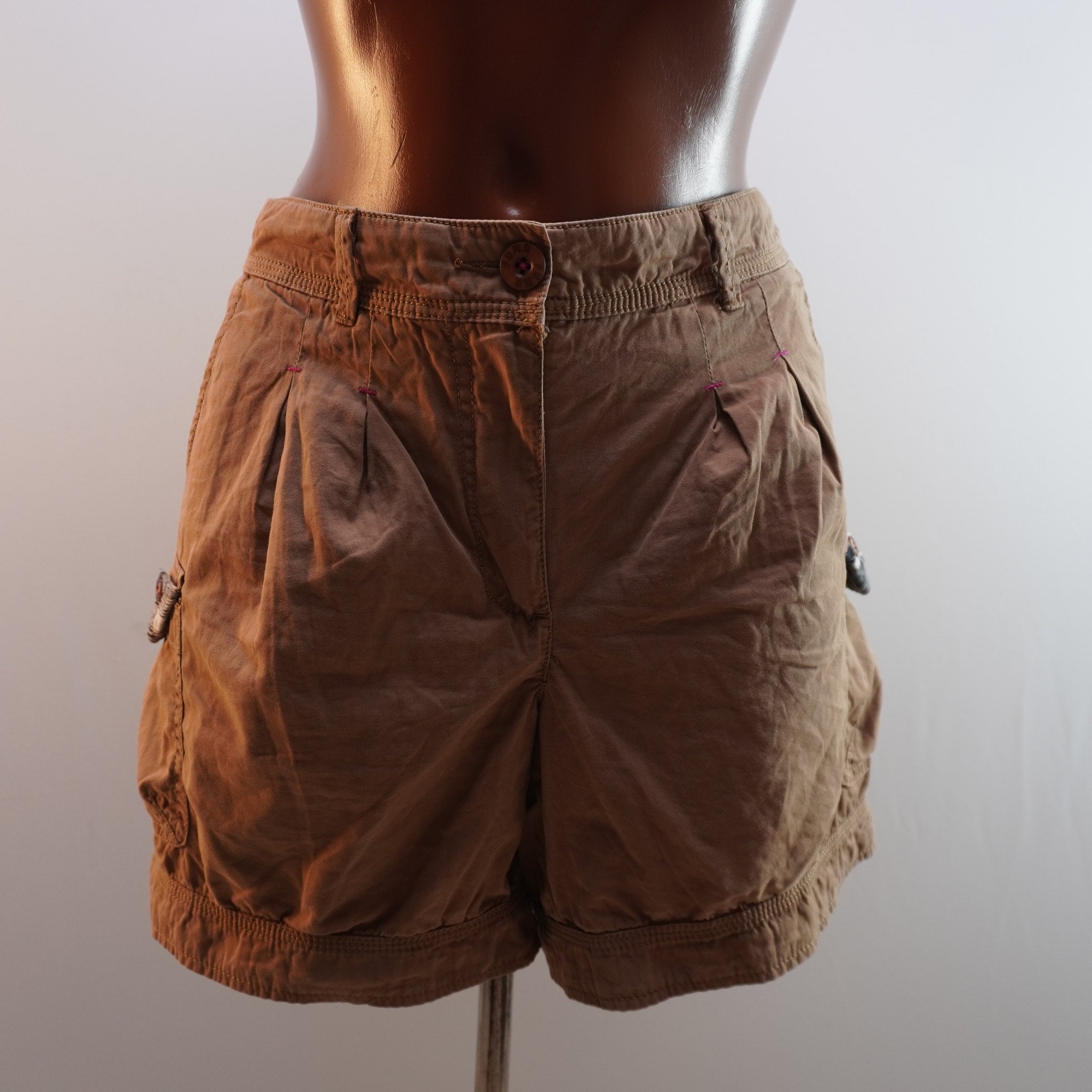 Pantalones Cortos Vaqueros Puma para Mujer Usados - Marrón, XL