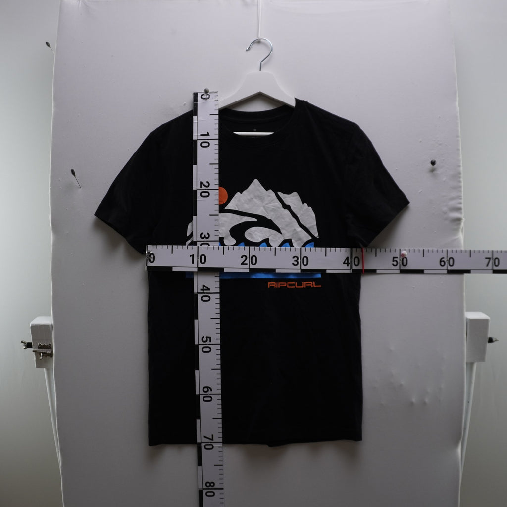 Camiseta de Manga Corta Rip Curl para Hombre - Negro, S (Usada en Muy Buen Estado)