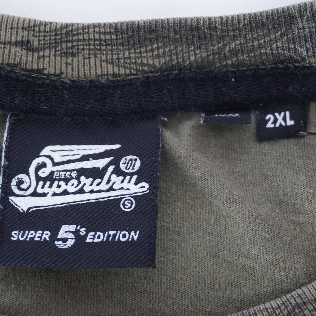 Camiseta Superdry para Hombre Usada - Verde, XXL