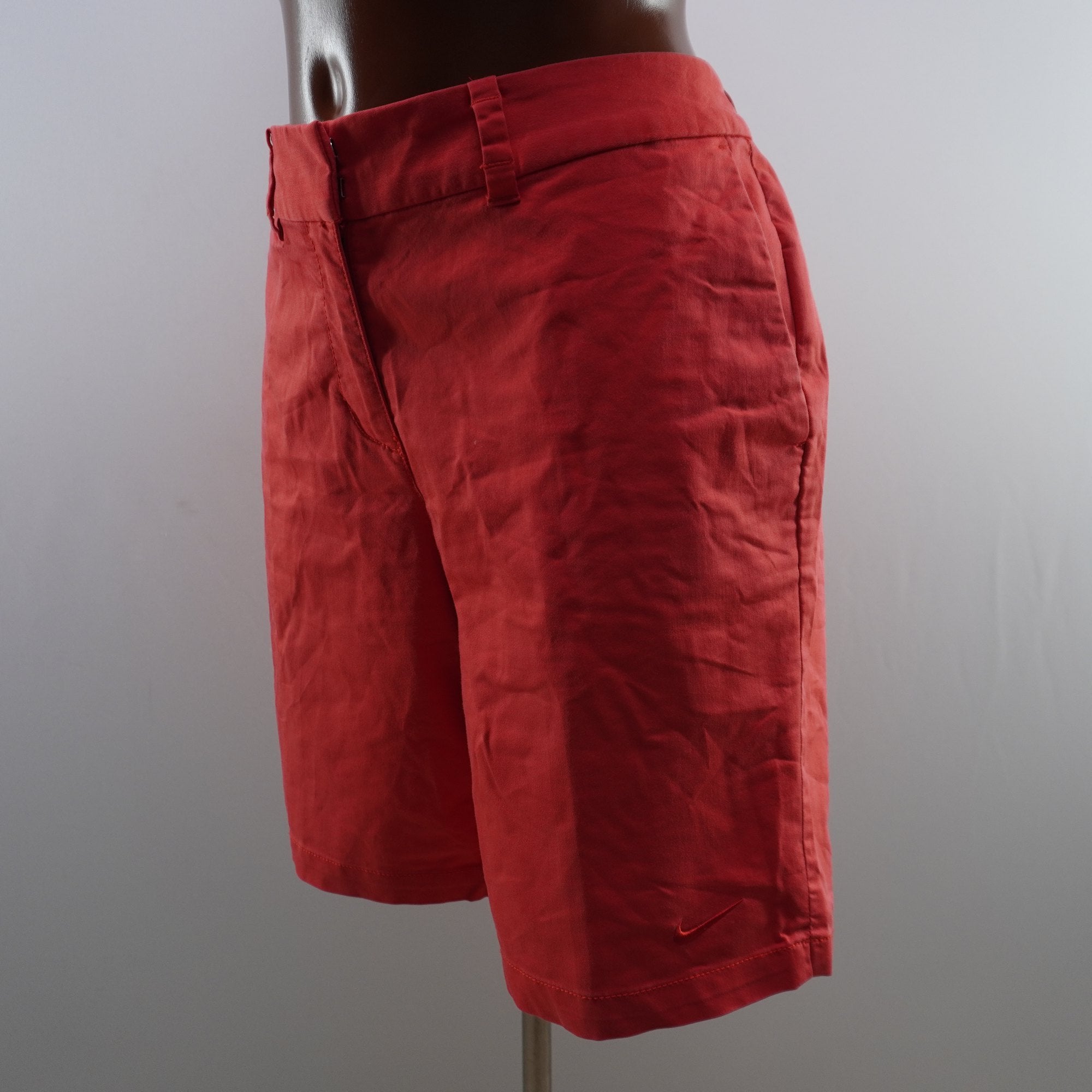 Pantalones Cortos Vaqueros Nike para Mujer Usados - Rojos, L