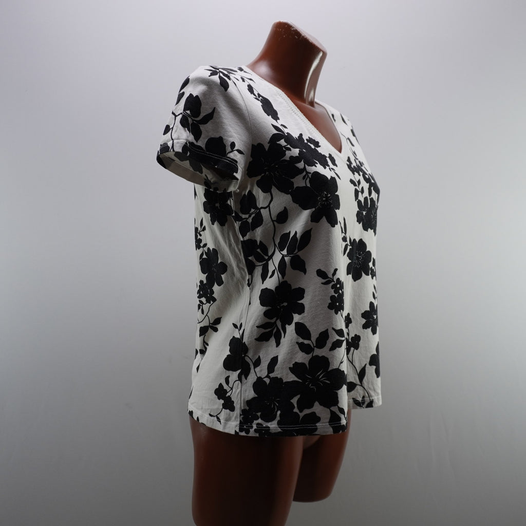 Camiseta de Manga Corta Hall Hubber para Mujer - Blanco, M (Usada en muy buen estado)