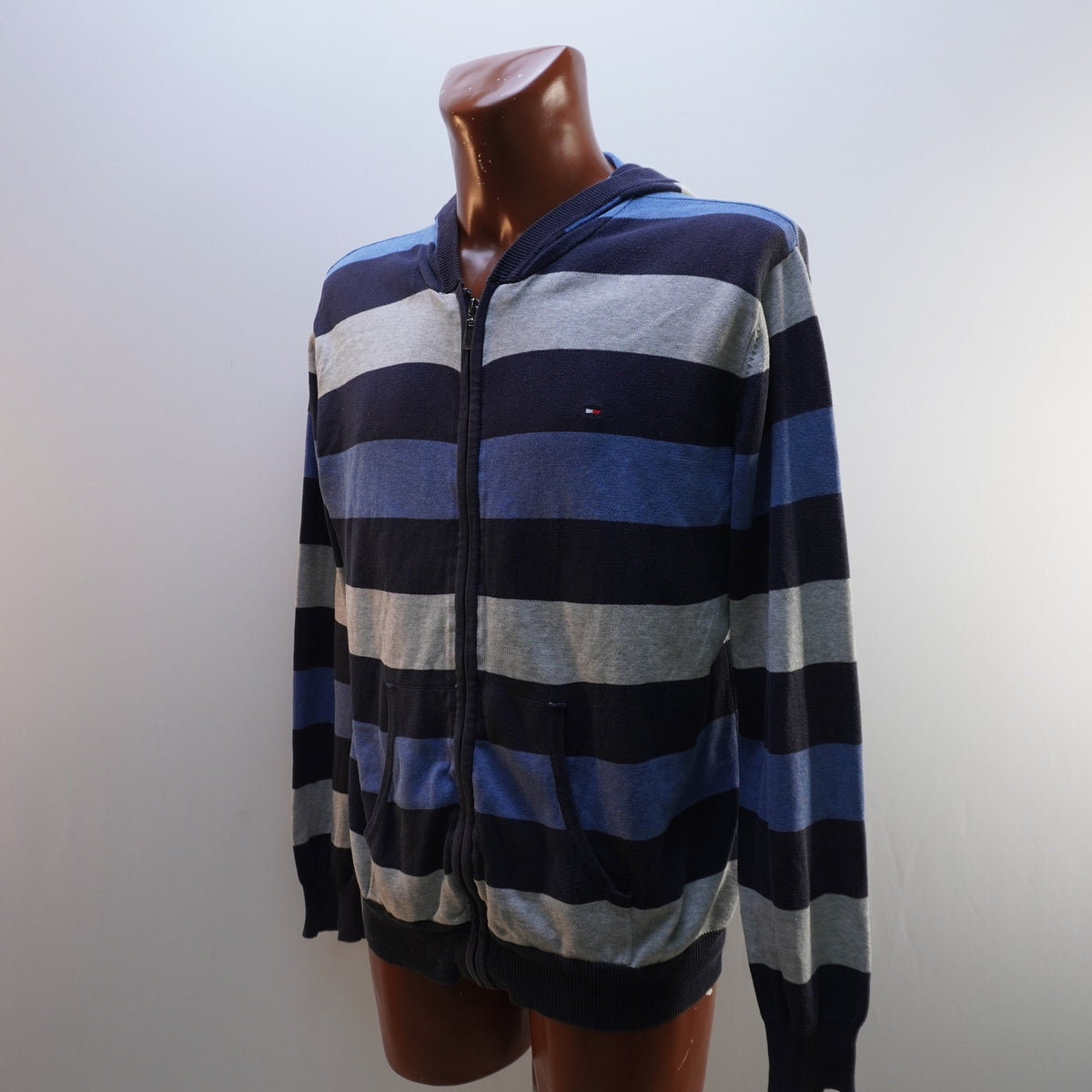 Sudadera con Capucha Tommy Hilfiger para Hombre Usada - Azul Marino, XL