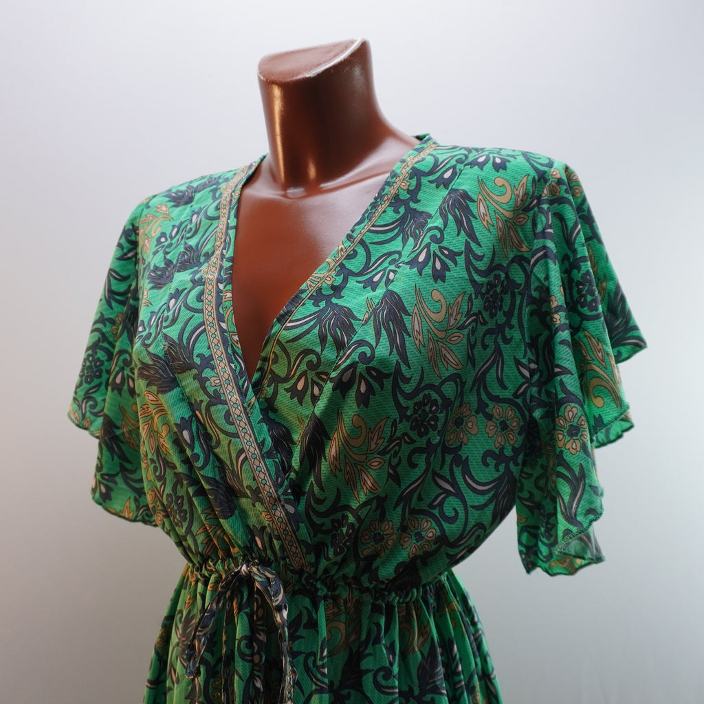Vestido Corte Hinde para Mujer Usado - Verde, XL
