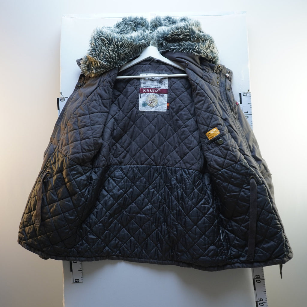 Parka Khujo para Hombre Usada - Gris, XXL