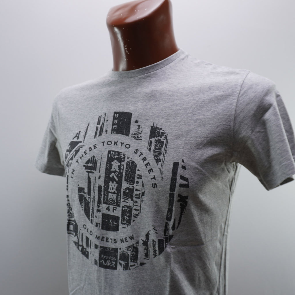 Camiseta de Manga Corta Tex para Hombre Usada - Gris, S