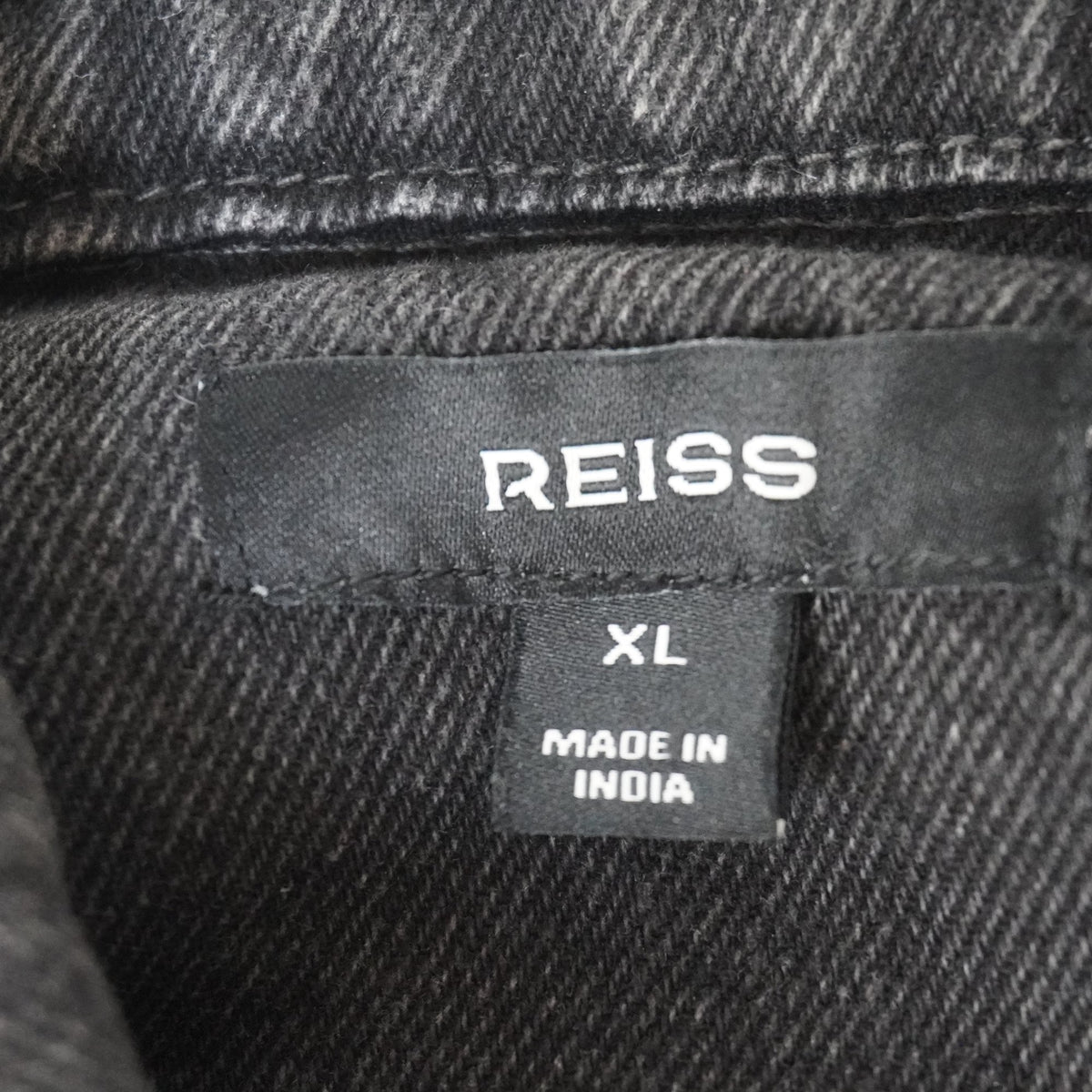 Cazadora Vaquera Reiss para Hombre Usada - Negra, XL