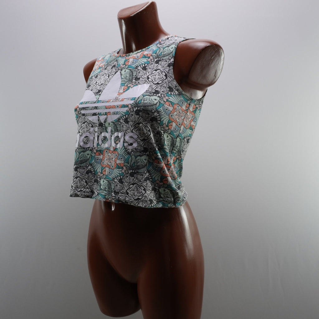 Camiseta de Manga Corta Adidas para Mujer - Multicolor, S (Usada en Muy Buen Estado)