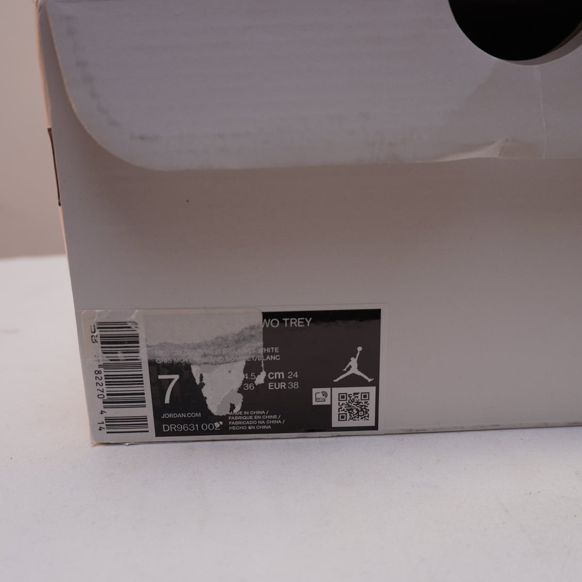 Zapatillas Jordan para Hombre Usadas - Blancas, Talla 38