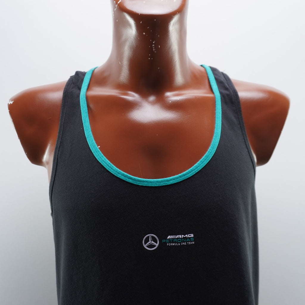 Camiseta sin Mangas Mercedes Benz para Hombre Usada - Negra, XXL