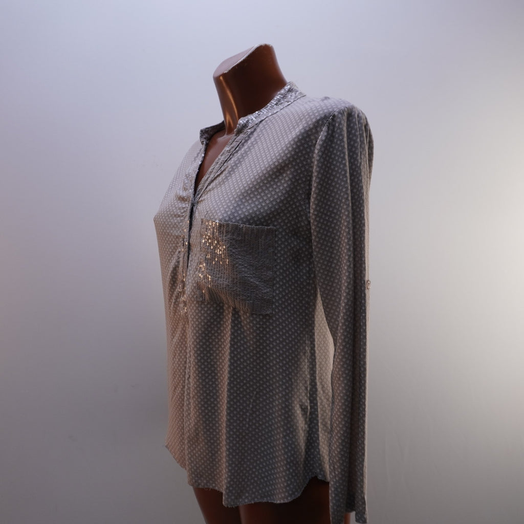 Camisa Henley Italian Style para Mujer Usada - Gris, M