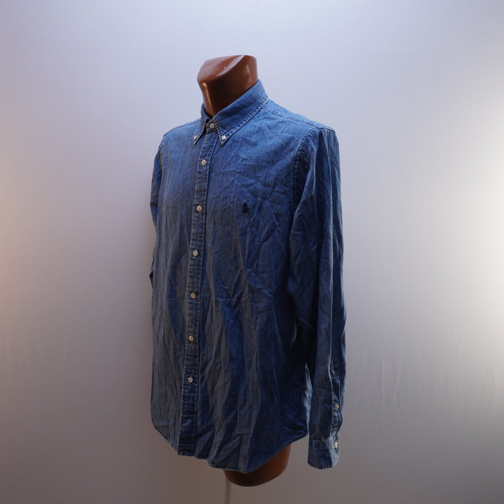 Camisa Henley Ralph Lauren para Hombre Usada - Azul, XL