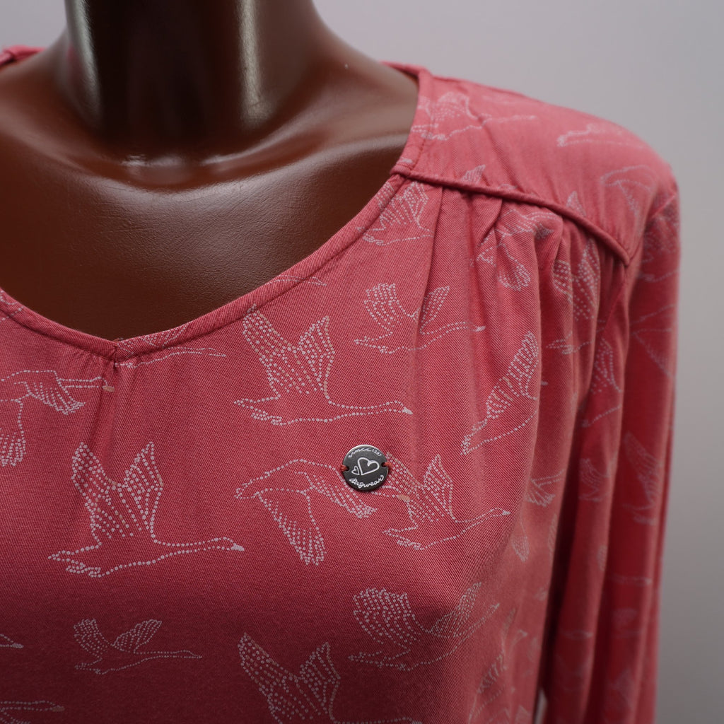 Camiseta de Manga Corta Ragwer para Mujer Usada - Roja, L