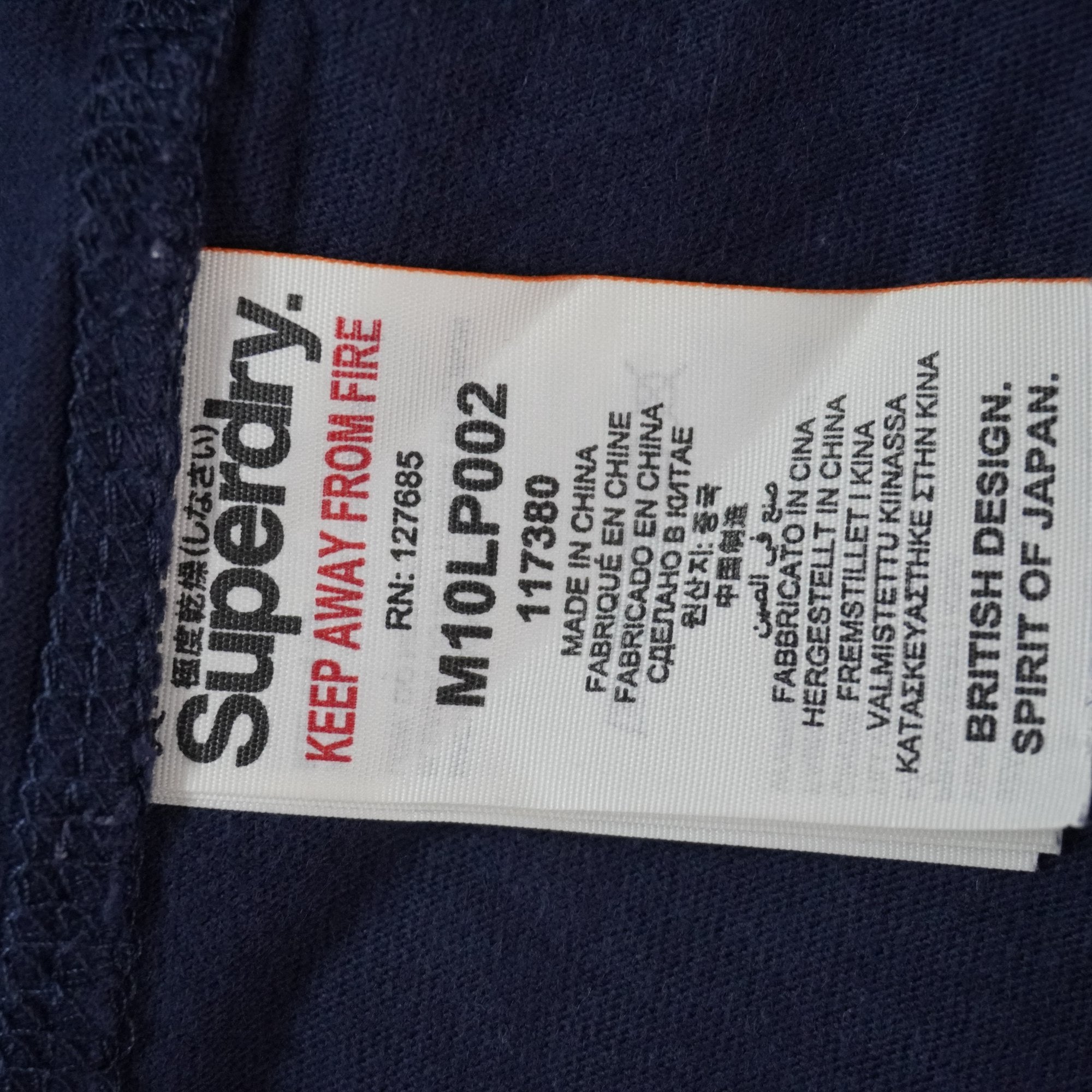 Camiseta Superdry para Hombre Usada - Azul Marino, L