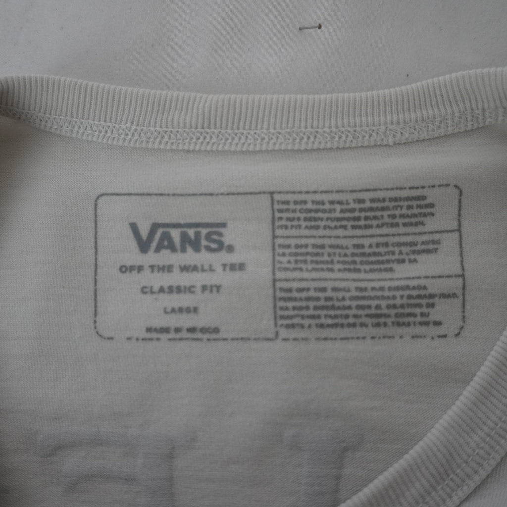 Camiseta de Manga Corta Vans para Hombre Usada - Blanca, L