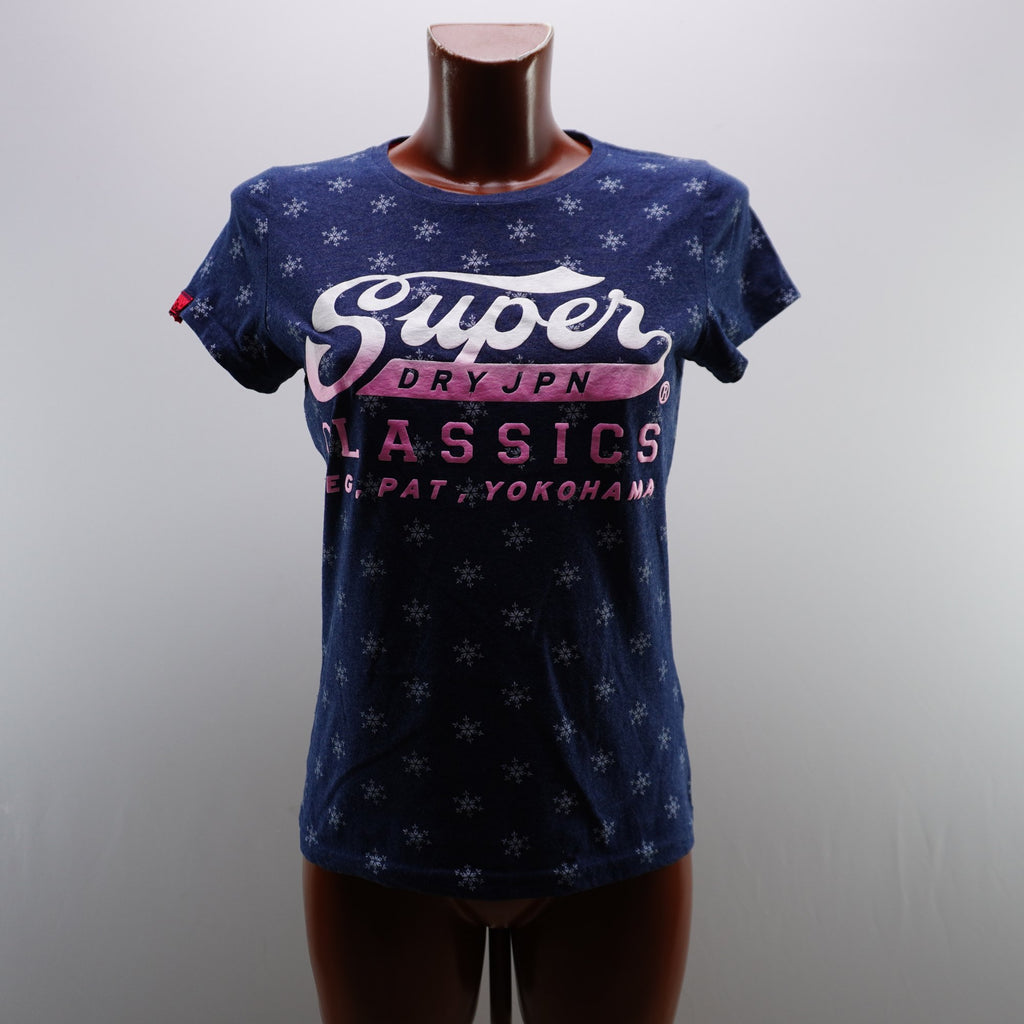 Camiseta Superdry para Mujer Usada - Azul, Mediano (M)