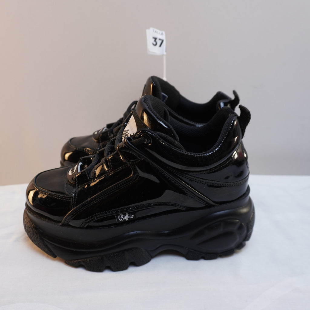 Zapatillas Buffalo para Mujer Usadas - Negro, Talla 37