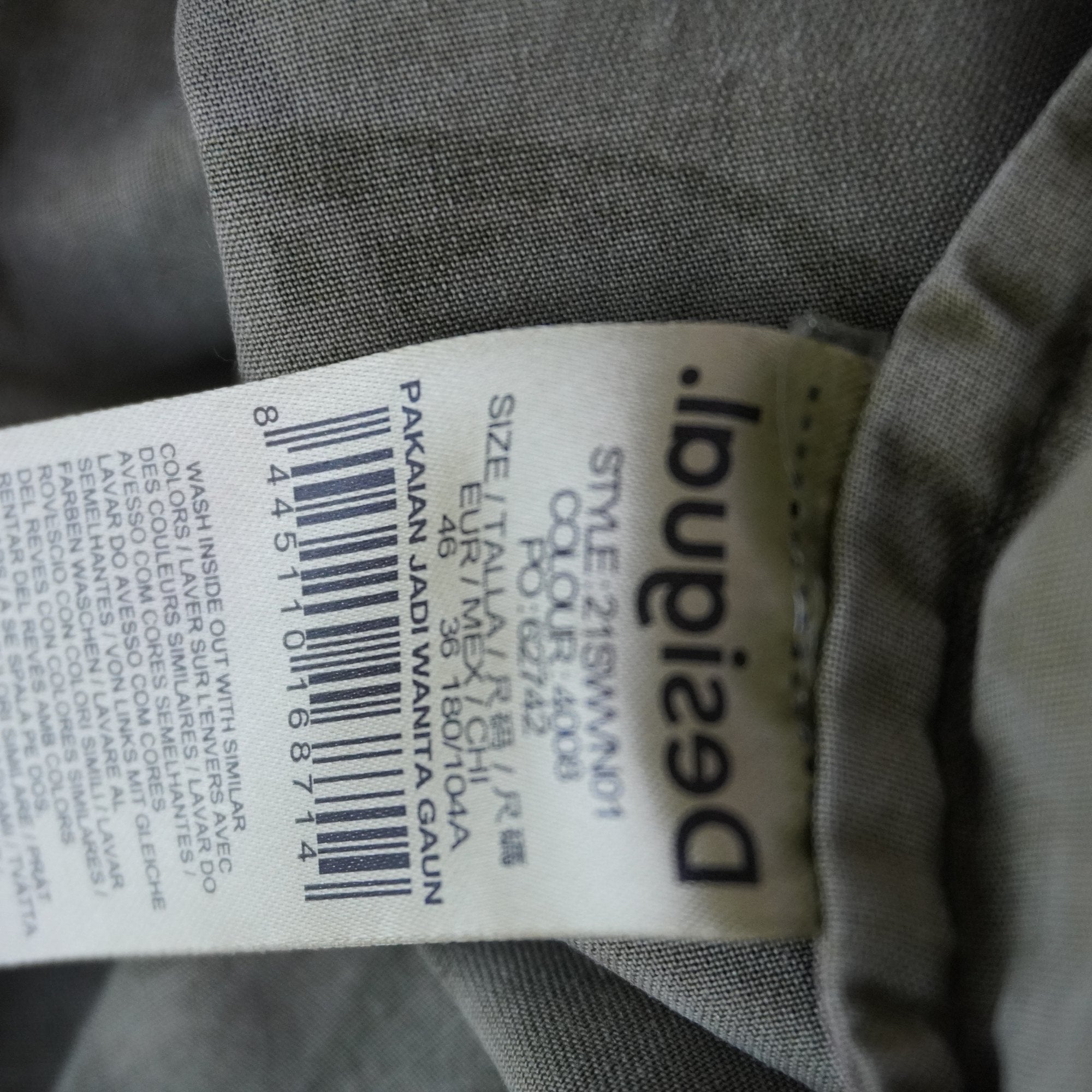 Vestido Desigual para Mujer Usado - Verde, XXXL