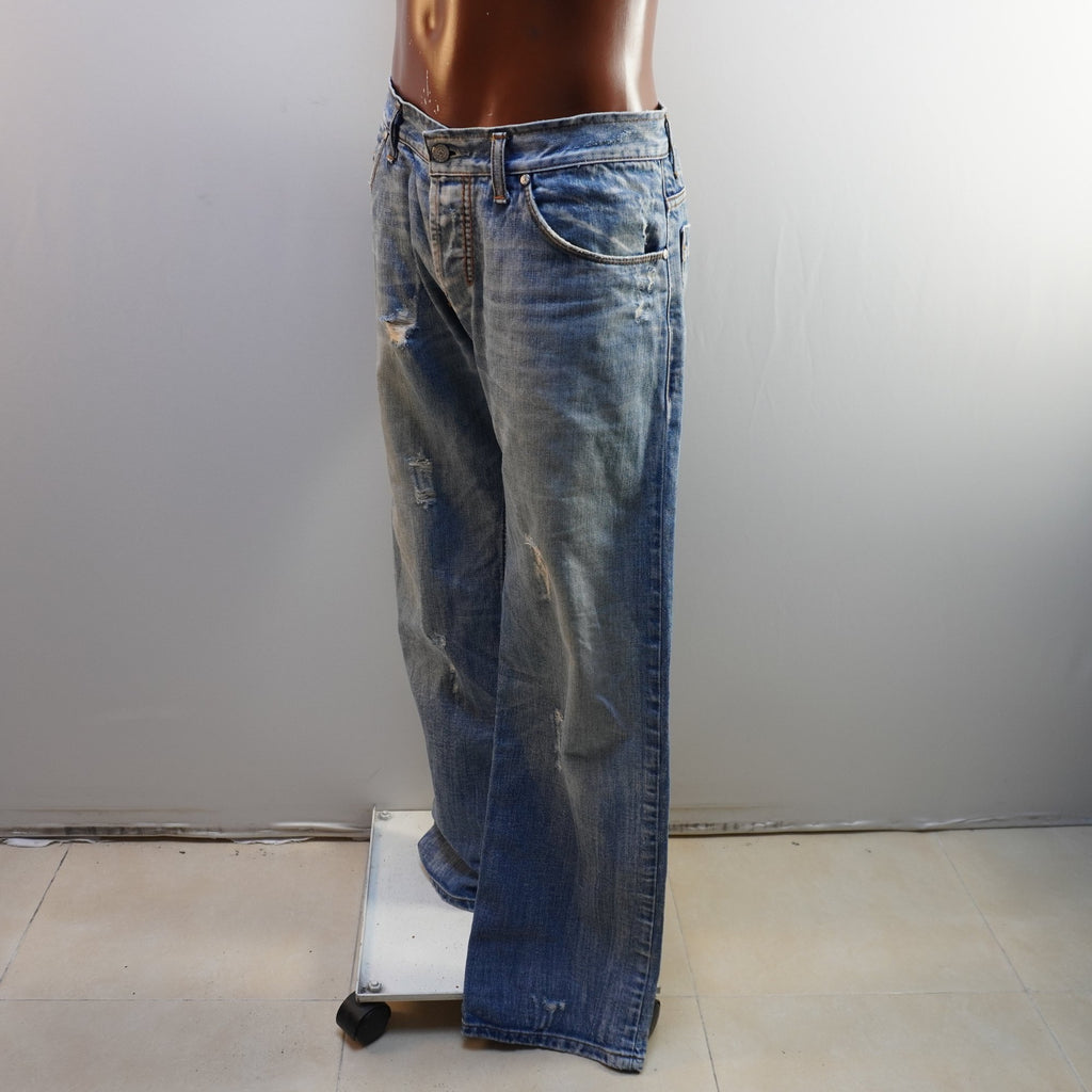 Vaqueros Takeshy Kurosawa para Hombre - Azul, XL Usados en Muy Buen Estado