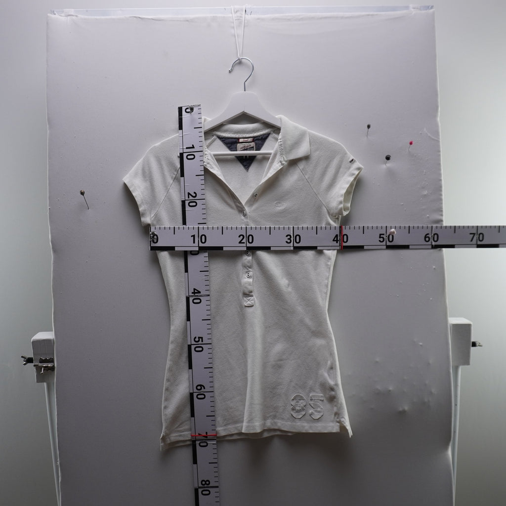 Camiseta de Manga Corta Tommy Hilfiger para Mujer Usada - Blanco, S