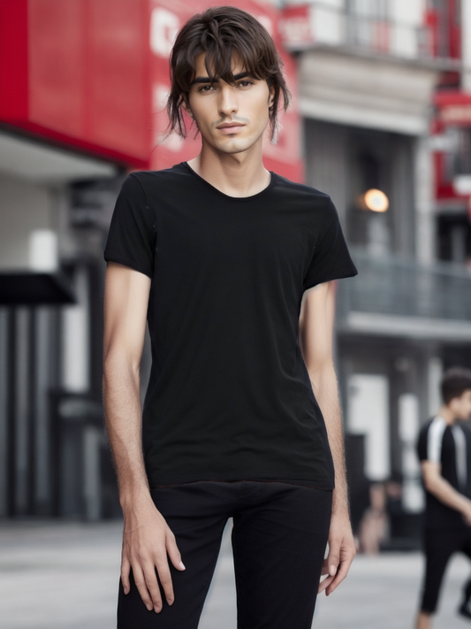 Men's T-Shirt Jack & Jones. Color: Black. Size: L.