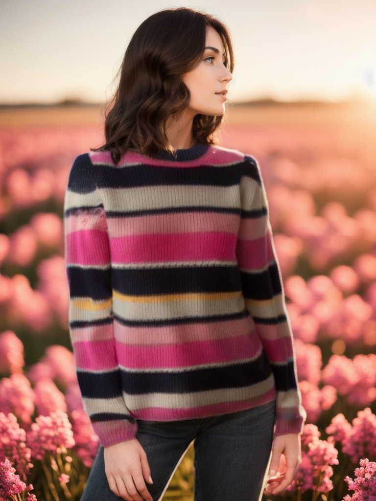 Women's Sweater Sfera. Color: Pink. Size: XS.