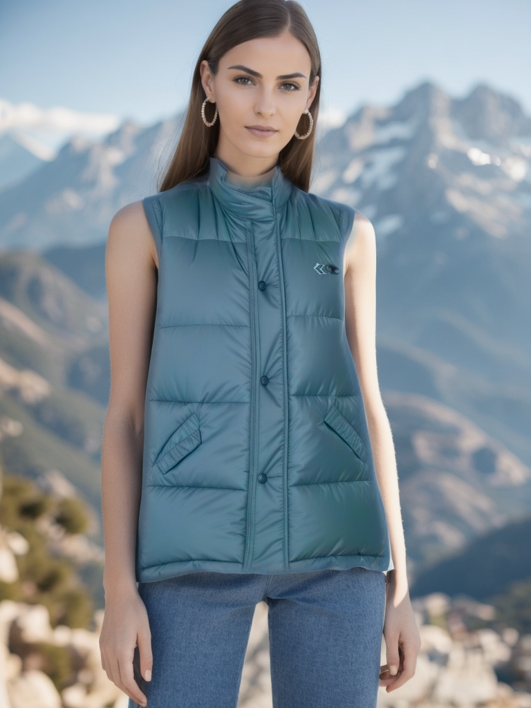 Women's Vest Tom Tailor. Color: Blue. Size: M.
