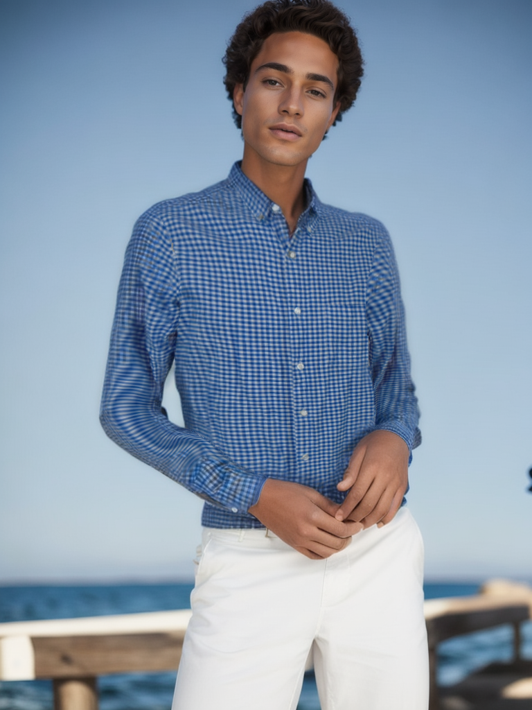 Men's Shirt Primark. Color: Dark blue. Size: L. Condition: Used.(Very good condition).