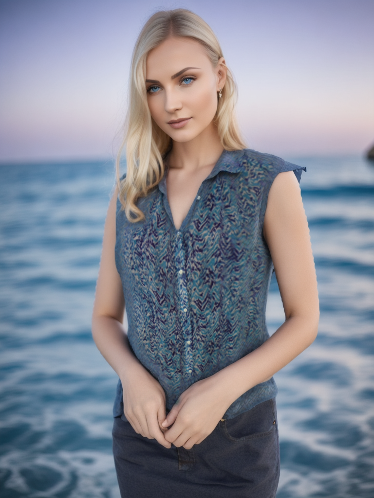 Women's Blouse H&M. Dark blue. XXL. Used. Very good condition