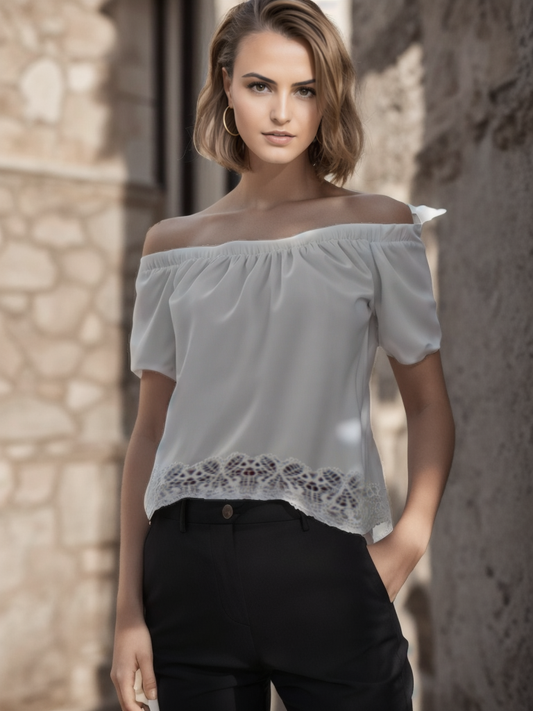 T-shirt femme H&M. Blanc. XS. Utilisé. Très bonne condition