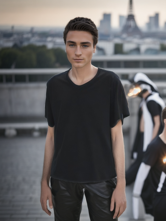 Men's T-Shirt Emporio Armani. Color: Black. Size: M. Condition: Used.(Very good condition). | 11920110