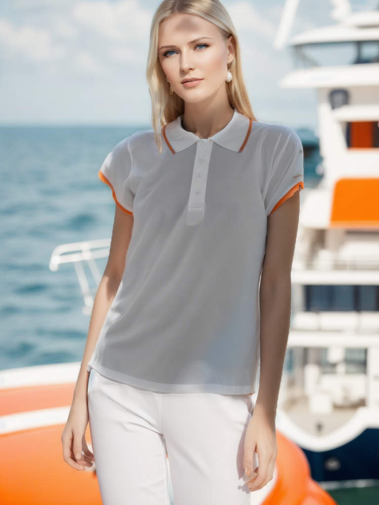 Polo Femme Roly. Blanc. S. Utilisé. Très bonne condition