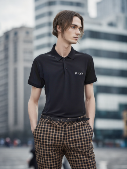 Herren-Poloshirt DKNY. Farbe schwarz. Größe: M. Zustand: Gebraucht. (Sehr guter Zustand). | 11820383