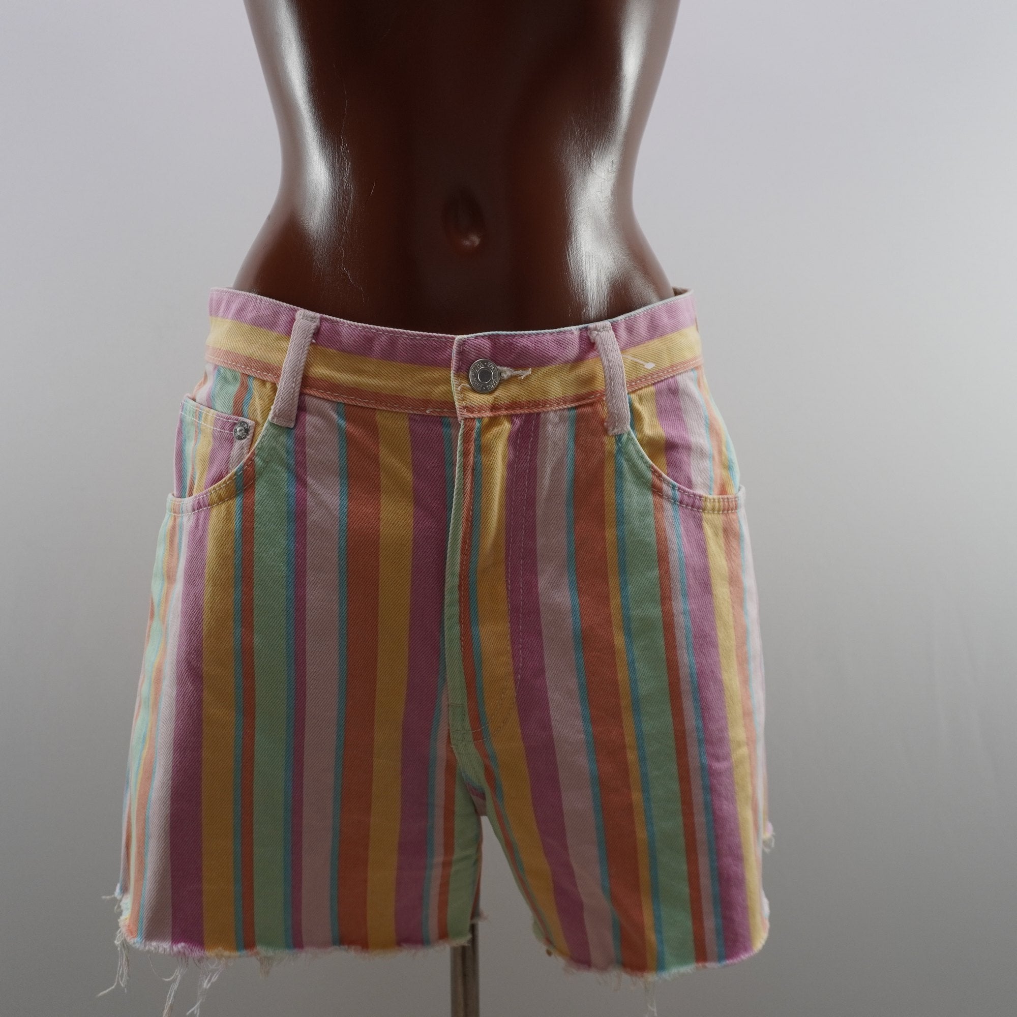 Pantalones Cortos Vaqueros Zara para Mujer Usados - Multicolor, L